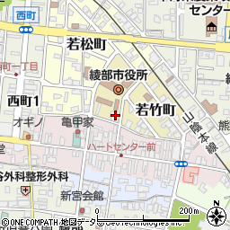 京都府綾部市若竹町1周辺の地図