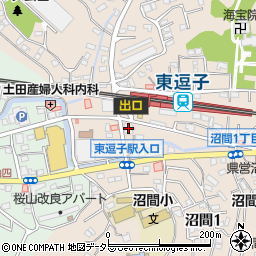 横浜銀行東逗子駅前 ＡＴＭ周辺の地図
