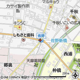 佐野周辺の地図