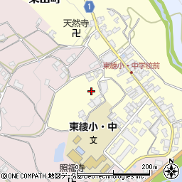 京都府綾部市東山町稗田周辺の地図