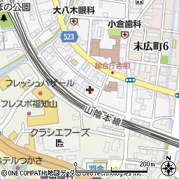 福知山篠尾郵便局周辺の地図