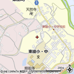 京都府綾部市東山町（稗田）周辺の地図