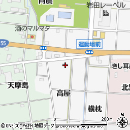 愛知県一宮市千秋町佐野高屋14周辺の地図