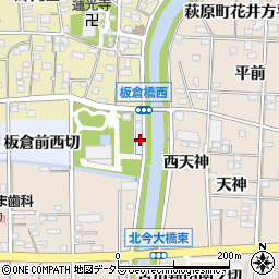 愛知県一宮市西五城板倉前西切33周辺の地図