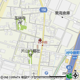 愛知県小牧市村中393周辺の地図