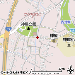 愛知県春日井市神屋町2012周辺の地図