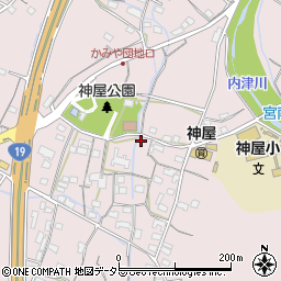 愛知県春日井市神屋町2012-3周辺の地図