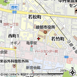 京都府綾部市若竹町3周辺の地図