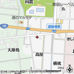 愛知県一宮市千秋町佐野高屋11周辺の地図