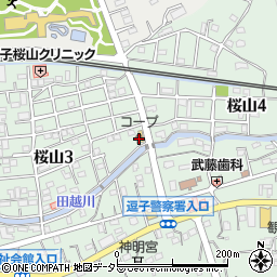 ユーコープ桜山店周辺の地図