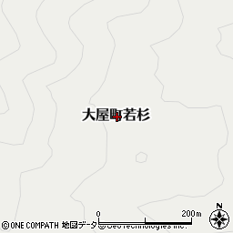 兵庫県養父市大屋町若杉周辺の地図