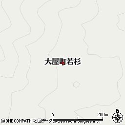 兵庫県養父市大屋町若杉周辺の地図