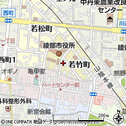 京都府綾部市若竹町33周辺の地図