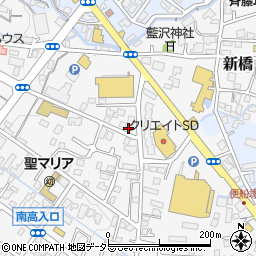 静岡県御殿場市新橋周辺の地図