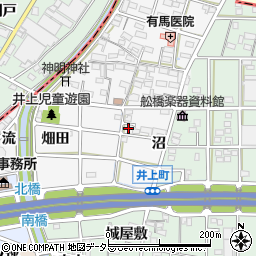 愛知県岩倉市井上町渕之上周辺の地図