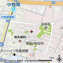 愛知県小牧市東田中788周辺の地図