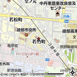 京都府綾部市若竹町16周辺の地図