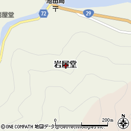 鳥取県八頭郡若桜町岩屋堂周辺の地図