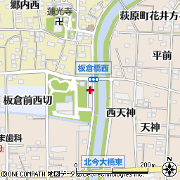 愛知県一宮市西五城板倉前西切32周辺の地図