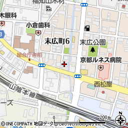 ポレスター福知山弐番館管理員室周辺の地図