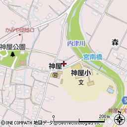 愛知県春日井市神屋町854周辺の地図