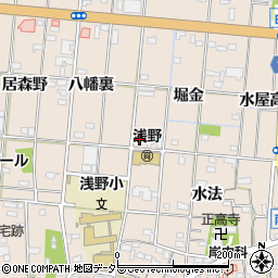 愛知県一宮市浅野堀金22周辺の地図