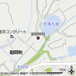 岩舩神社周辺の地図