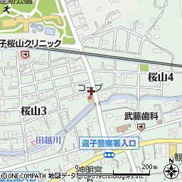 ユーコープ桜山店駐車場周辺の地図