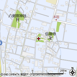 伝流寺周辺の地図