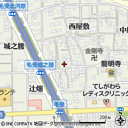 愛知県一宮市大和町毛受西屋敷87周辺の地図