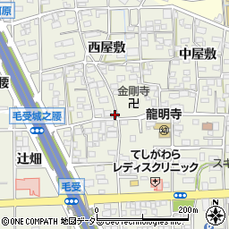 愛知県一宮市大和町毛受西屋敷82周辺の地図