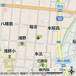 愛知県一宮市浅野堀金80周辺の地図