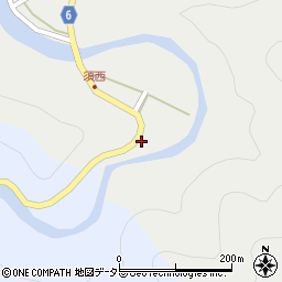 兵庫県養父市大屋町須西222周辺の地図