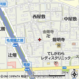 愛知県一宮市大和町毛受西屋敷83周辺の地図
