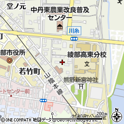 京都府綾部市川糸町南古屋敷周辺の地図