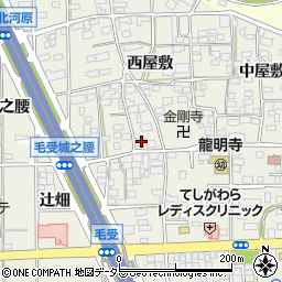 愛知県一宮市大和町毛受西屋敷84周辺の地図