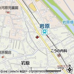 岩原公民館周辺の地図