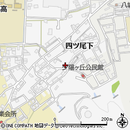 京都府綾部市岡町四ツ尾下26周辺の地図