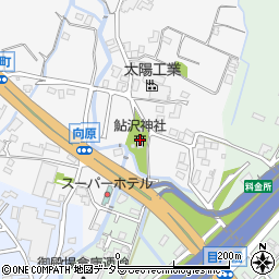 鮎沢神社周辺の地図