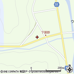 京都府京丹波町（船井郡）下粟野（ノジリ）周辺の地図
