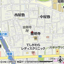 愛知県一宮市大和町毛受西屋敷61周辺の地図