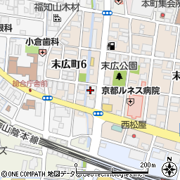 有限会社原田商店・福知山周辺の地図