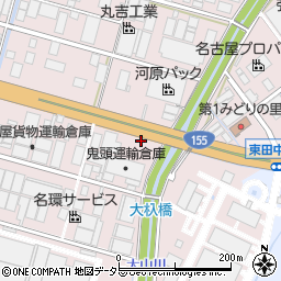 愛知県小牧市東田中1351周辺の地図