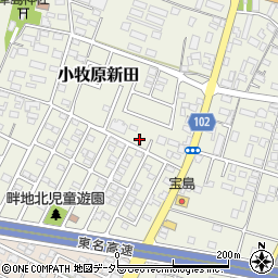 愛知県小牧市小牧原新田717周辺の地図