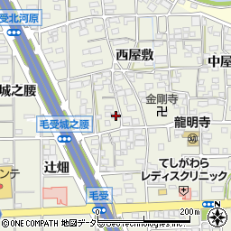 愛知県一宮市大和町毛受西屋敷86周辺の地図