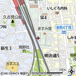 愛知県一宮市栄4丁目9周辺の地図