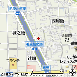 愛知県一宮市大和町毛受西屋敷126周辺の地図