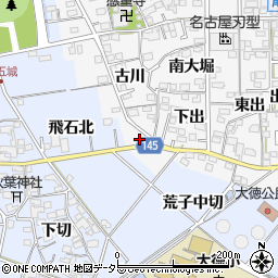 愛知県一宮市東五城古川22周辺の地図