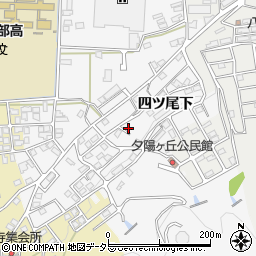 京都府綾部市岡町四ツ尾下27周辺の地図