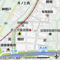愛知県岩倉市井上町（東畑田）周辺の地図